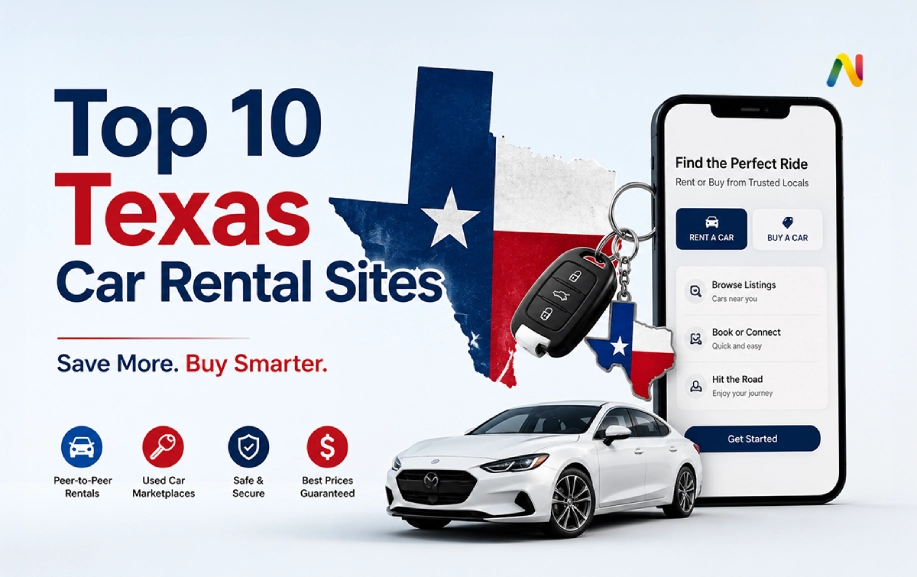 Top 10 Peer-to-Peer Car Rental and Used Vehicle Buying Websites in Texas