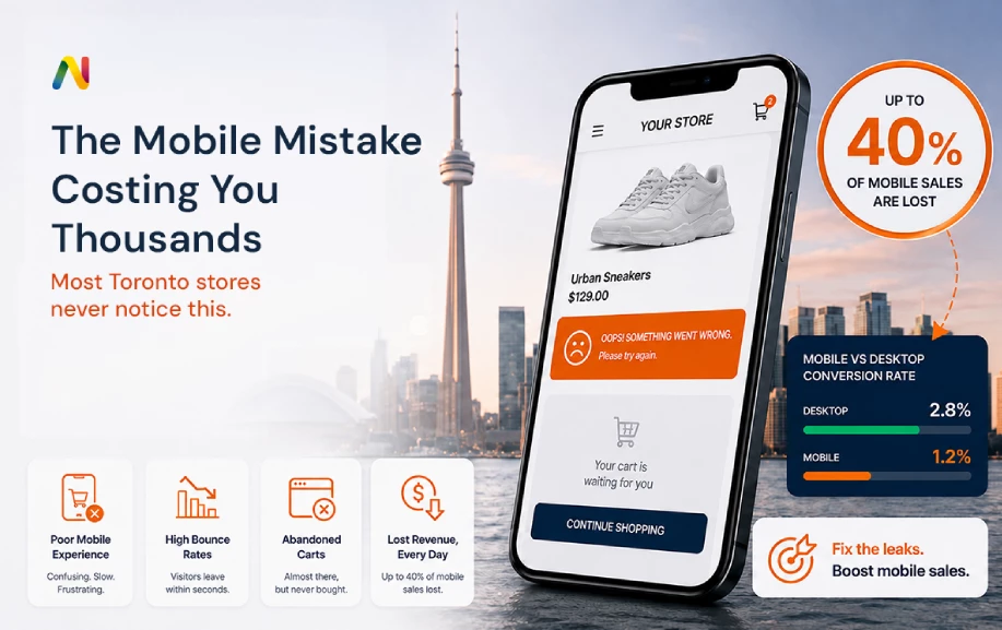 Stop the Bleeding: Why Your Toronto E-com Store is Losing 40% of Mobile Sales (and How to Fix It)